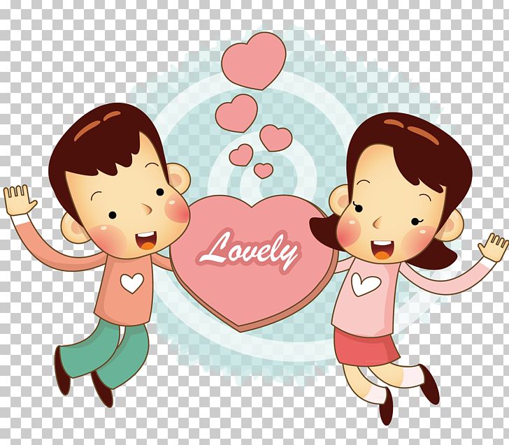 Holding A Loving Couple PNG, Clipart, Boy, Boy Girl, Cartoon, Cartoon Illustrations, Cheek Free PNG Download