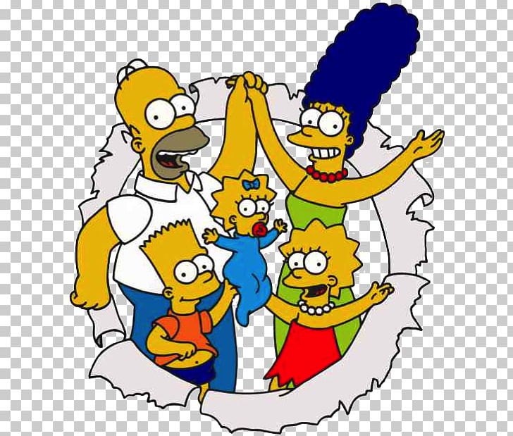 Homer Simpson Lisa Simpson Marge Simpson Bart Simpson The Simpsons PNG, Clipart, Area, Art, Artwork, Beak, Cartoon Free PNG Download
