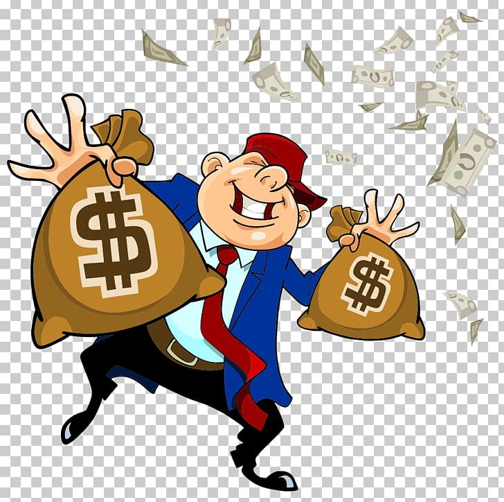 Money Bag Cartoon Handbag PNG, Clipart, Accessories, Angry Man