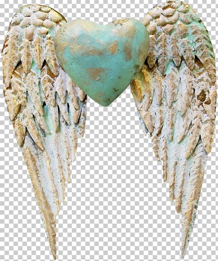 blue hearts with wings