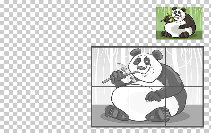 Giant Panda Puzzle Game Coloring Book PNG, Clipart, Bear, Black And White, Brand, Carnivoran, Cartoon Free PNG Download