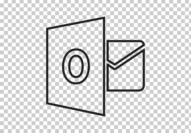 Outlook.com Computer Icons Email Microsoft Outlook On The Web PNG, Clipart, Angle, Area, Black And White, Brand, Circle Free PNG Download