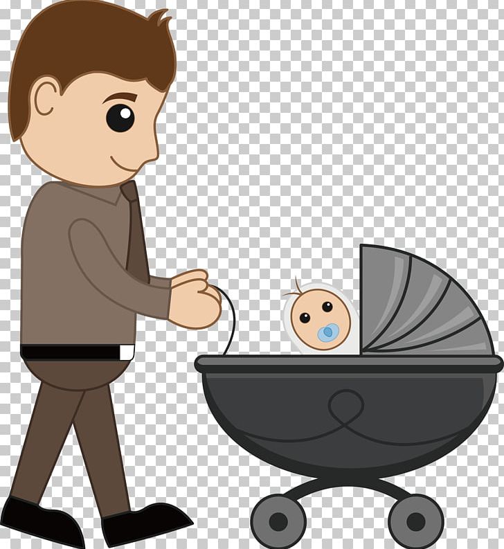 Father Cartoon Illustration PNG, Clipart, Baby, Baby Carriage, Boy, Cartoon Characters, Child Free PNG Download
