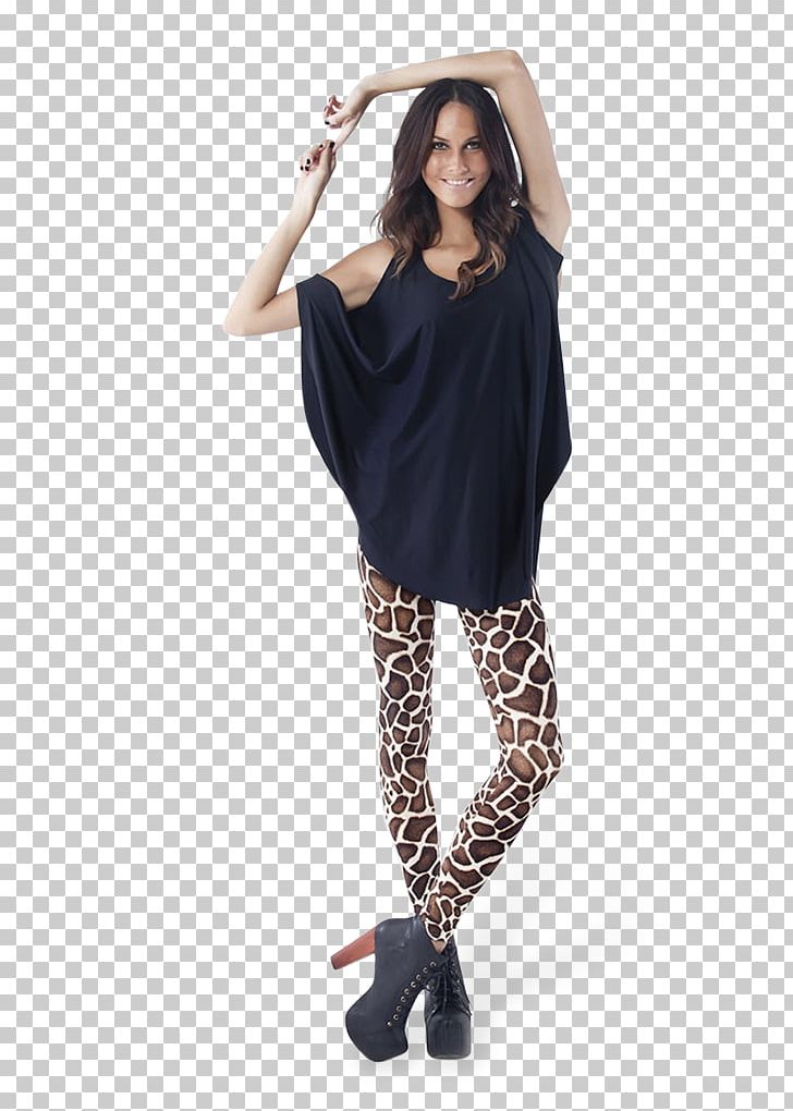 Giraffe Leggings Clothing Dress Sleeve PNG, Clipart, Animal, Black Giraffe, Clothing, Dress, Fashion Model Free PNG Download