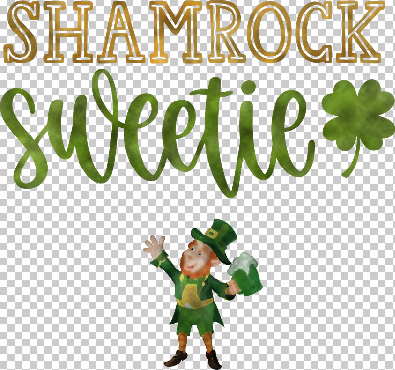 Shamrock Sweetie St Patricks Day Saint Patrick PNG, Clipart, Behavior, Character, Christmas Day, Christmas Ornament, Christmas Ornament M Free PNG Download