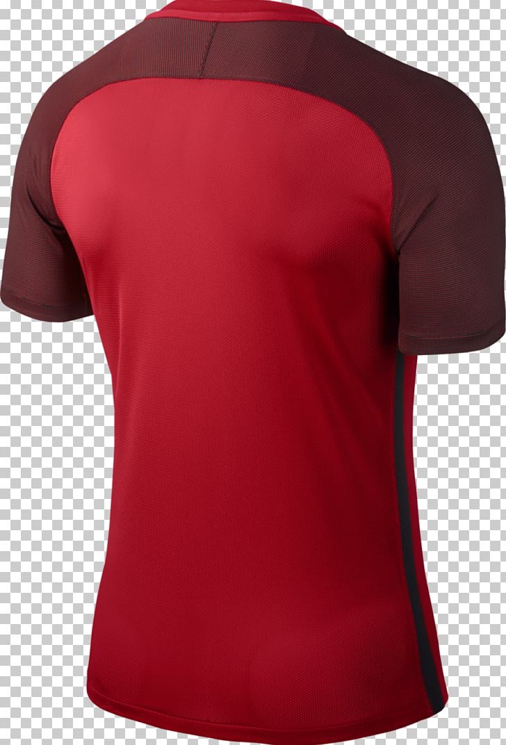 T-shirt Sportswear Sleeve Shoulder PNG, Clipart, Active Shirt, Clothing, Jersey, Logos, Maroon Free PNG Download