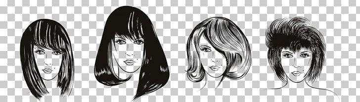 Hairstyle Fashion PNG, Clipart, Black And White, Brand, Cartoon, Computer, Download Free PNG Download