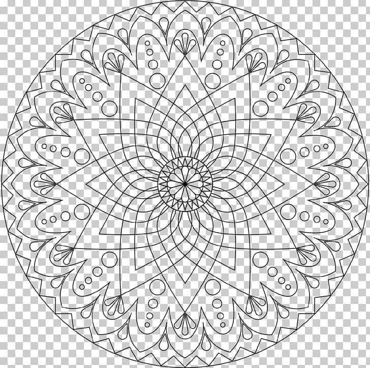 Mandala Coloring Book Meditation Child Drawing PNG, Clipart, Adult, Area, Black And White, Book, Child Free PNG Download