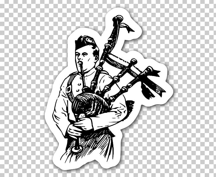 Bagpipes Great Highland Bagpipe PNG, Clipart, Art, Bagpipe, Bagpipes, Black And White, Drawing Free PNG Download