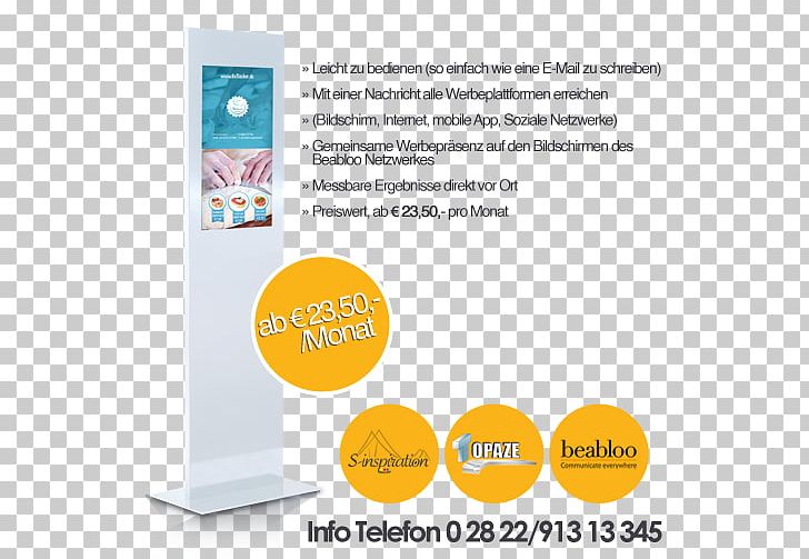 Beabloo SL Banner Brand Product Design Logo PNG, Clipart, Advertising, Banner, Brand, Digital Media, Digital Signs Free PNG Download