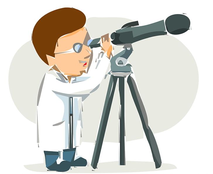 Scientist Small Telescope Astronomy PNG, Clipart, Astronomer, Astronomy, Camera Accessory, Cartoon, Communication Free PNG Download