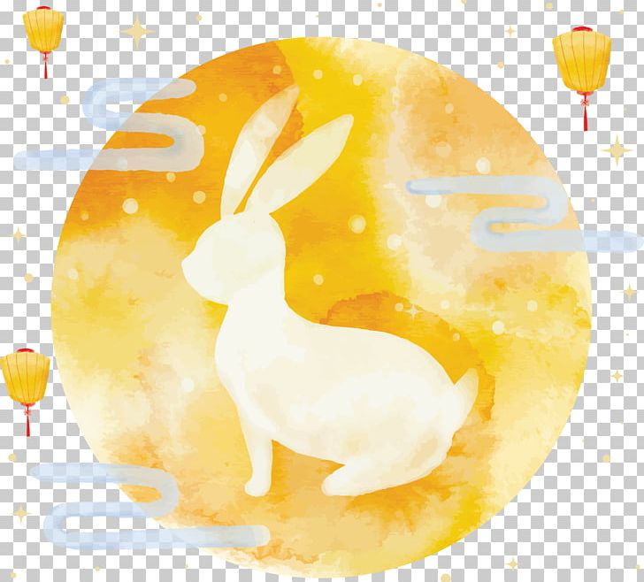 Mid-Autumn Festival Moon Rabbit Poster Illustration PNG, Clipart, Cartoon, Change, Cuteness, Download, Festival Free PNG Download