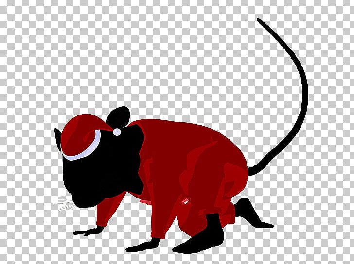 Computer Mouse Santa Claus Christmas Illustration PNG, Clipart, Animals, Bull, Cartoon, Cartoon Rat, Cattle Like Mammal Free PNG Download