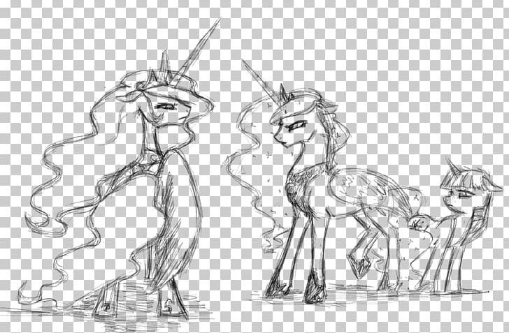 My Little Pony Drawing Sketch PNG, Clipart, Animal Figure, Artwork, Black And White, Cartoon, Deviantart Free PNG Download