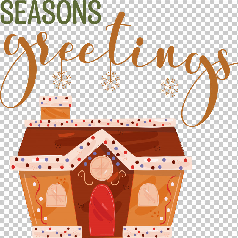 Seasons Greetings PNG, Clipart, Gingerbread, Merry Christmas, Seasons Greetings Free PNG Download