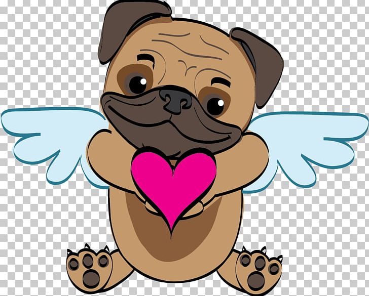 Pug Puppy Pet Dachshund PNG, Clipart, Animals, Canidae, Carnivoran, Clip Art, Cupid Free PNG Download
