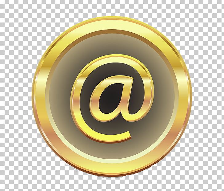 Sign Email Computer Icons PNG, Clipart, At Sign, Brass, Button, Character, Circle Free PNG Download
