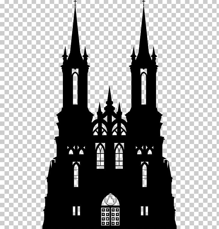 Silhouette Gothic Architecture PNG, Clipart, Arch, Art, Black And White, Building, Building Silhouette Free PNG Download