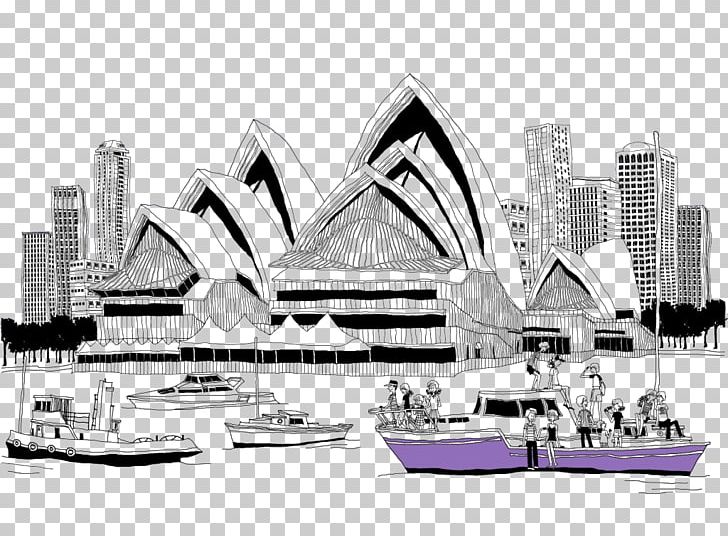 Sydney Opera House City Of Sydney Architecture Drawing Illustration PNG, Clipart, Building, Famous, Italian Food, Landmark, Mode Of Transport Free PNG Download