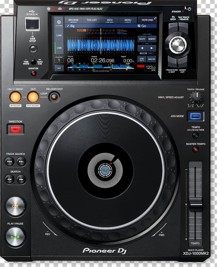 Pioneer DJ Disc Jockey DJM Pioneer XDJ-1000MK2 Digital Performance Multi Player CDJ PNG, Clipart, Apple, Audio, Audio Equipment, Audio Mixers, Audio Receiver Free PNG Download