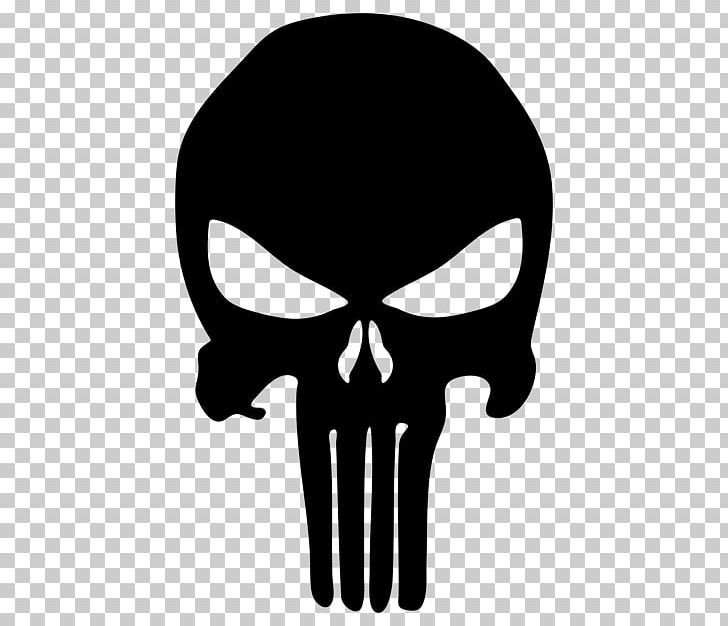 Punisher Decal Stencil Sticker Graphic Design PNG, Clipart, Araba Sticker, Black And White, Bone, Decal, Die Cutting Free PNG Download