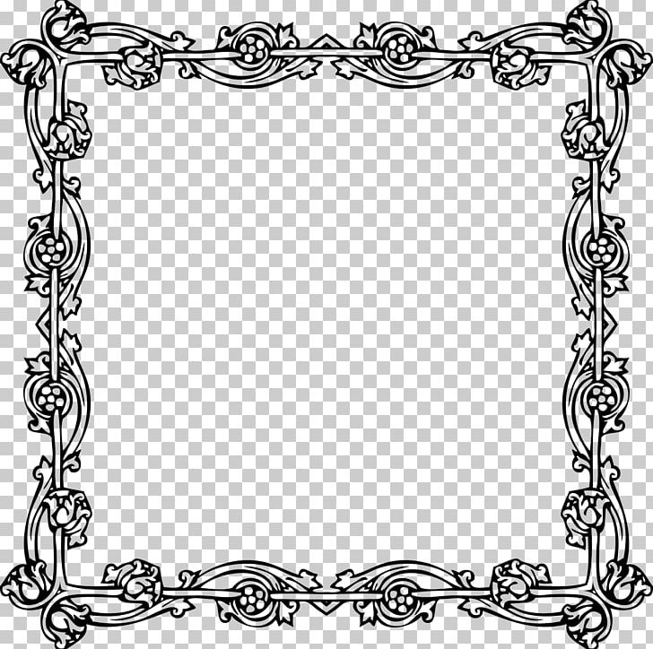 Victorian Era Borders And Frames Frames PNG, Clipart, Area, Black And White, Body Jewelry, Borders And Frames, Frame Free PNG Download
