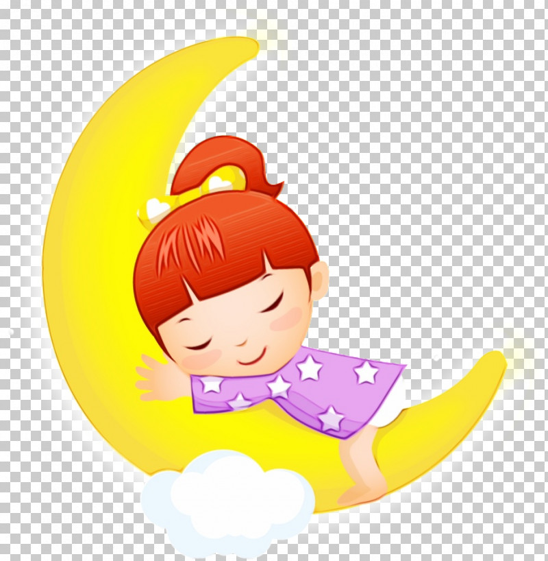 Cartoon Character Yellow Infant Fruit PNG, Clipart, Cartoon, Character, Fruit, Infant, Paint Free PNG Download