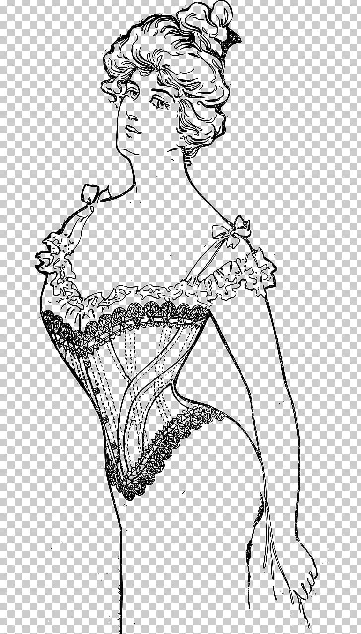 Corset Clothing Corsage Fashion PNG, Clipart, Arm, Face, Fashion, Fashion Design, Fashion Illustration Free PNG Download