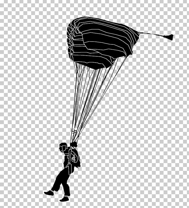 Parachuting Pictogram Parachute Landing Fall PNG, Clipart, Accuracy Landing, Black, Black And White, Extreme Sport, Landing Free PNG Download