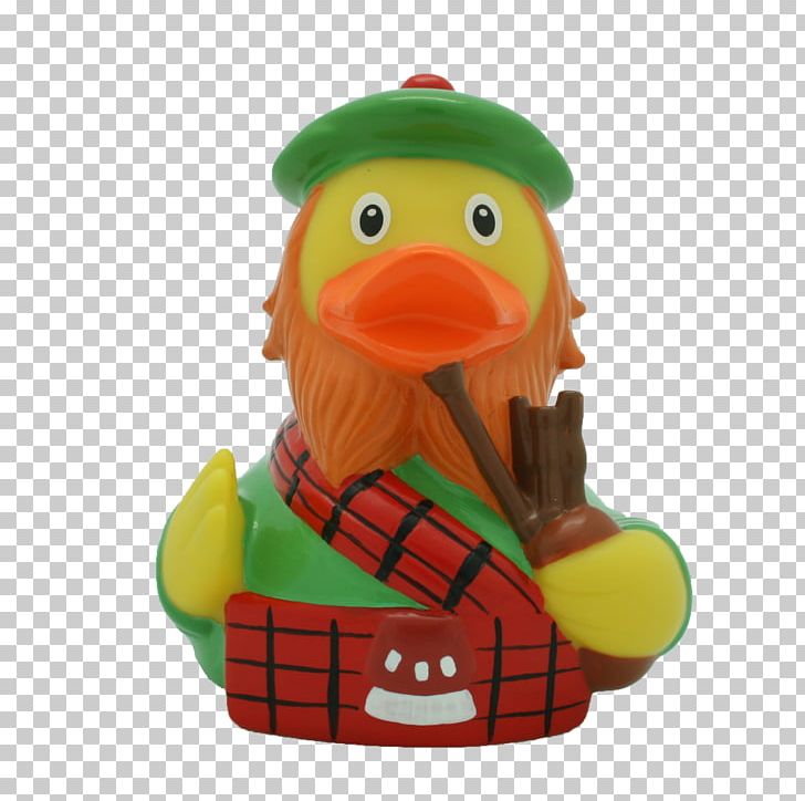 Rubber Duck Scotland Scottish People Kilt PNG, Clipart, Animals, Bagpipes, Beak, Bird, Duck Free PNG Download