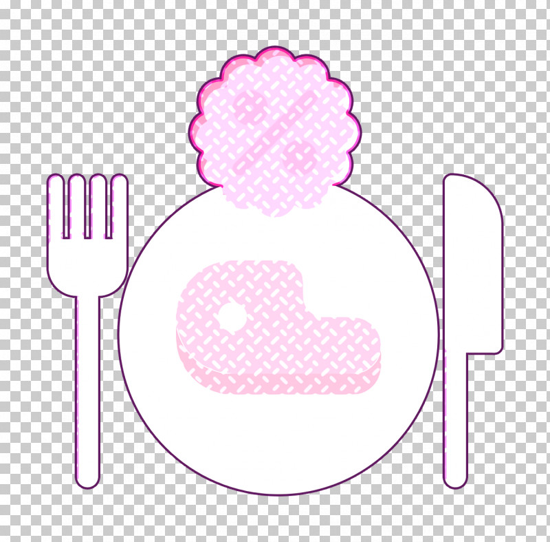 Lunch Icon Restaurant Icon PNG, Clipart, Lunch Icon, Magenta, Material Property, Pink, Restaurant Icon Free PNG Download