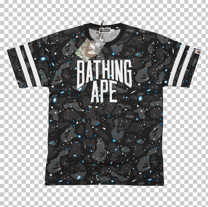 T-shirt Jersey Sweater Sleeve A Bathing Ape PNG, Clipart, A Bathing Ape, Ape, Bape, Bathing Ape, Black Free PNG Download