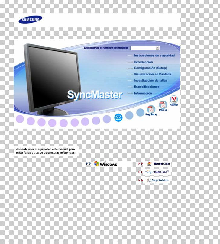 Computer Monitors Samsung SyncMaster 2032NW Product Manuals Samsung SyncMaster 910T PNG, Clipart, Brand, Computer Monitors, Device Driver, Document, Logos Free PNG Download