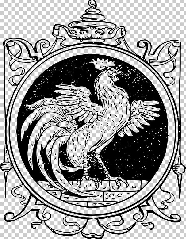 British Library Rooster PNG, Clipart, Art, Bird, Black And White, Book, British Library Free PNG Download