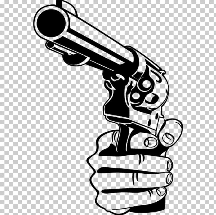 Gun Firearm Weapon Pistol PNG, Clipart, Arm, Artwork, Black And White, Clip, Drawing Free PNG Download