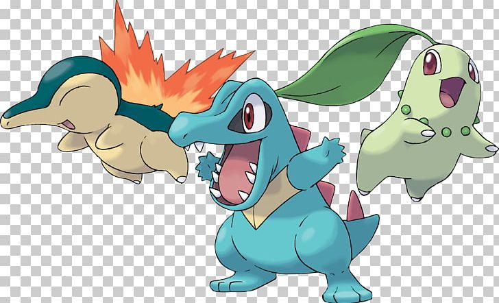 Pokémon HeartGold And SoulSilver Pokémon Gold And Silver Totodile Cyndaquil Chikorita PNG, Clipart, Animal Figure, Art, Cartoon, Chikorita, Croconaw Free PNG Download
