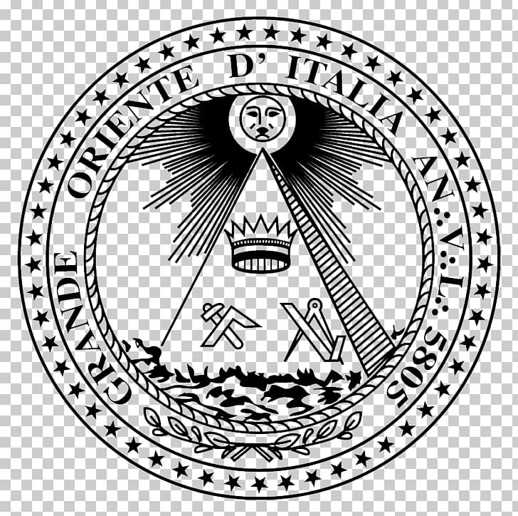Grand Orient Of Italy Grand Lodge Freemasonry Grand Master PNG, Clipart, Aflcio, Area, Black And White, Brand, Circle Free PNG Download