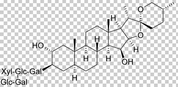 Saponin Digitonin Glycoside Steroid Sapogenin PNG, Clipart, Aglycone, Angle, Area, Betula, Black And White Free PNG Download