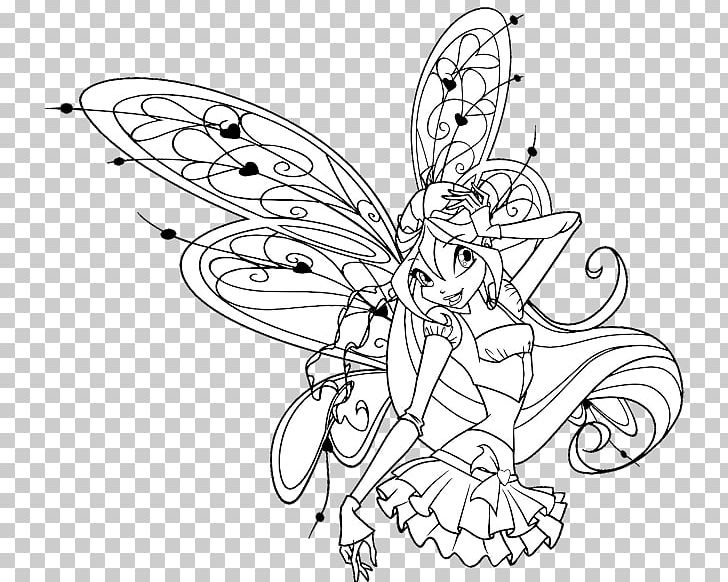 Bloom Stella Winx Club: Believix In You Tecna Aisha PNG, Clipart, Aisha, Art, Artwork, Believix, Black And White Free PNG Download