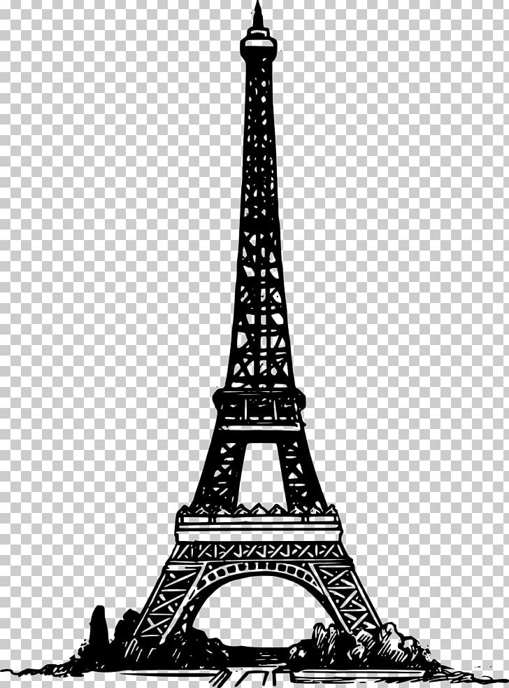 Eiffel Tower St. John's T-shirt Art PNG, Clipart, Art, Black And White, Building, Drawing, Eiffel Tower Free PNG Download