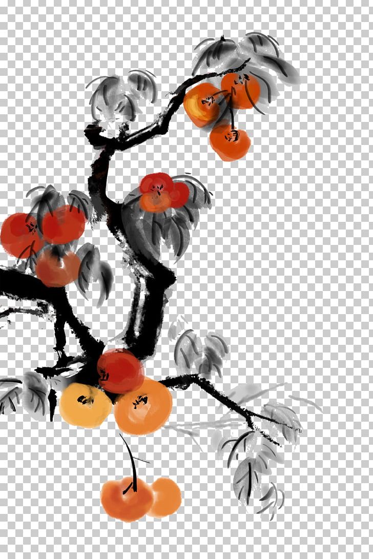 Chinese Painting Ink Wash Painting Illustration PNG, Clipart, Auglis, Birdandflower Painting, Branch, Budaya Tionghoa, Cartoon Free PNG Download