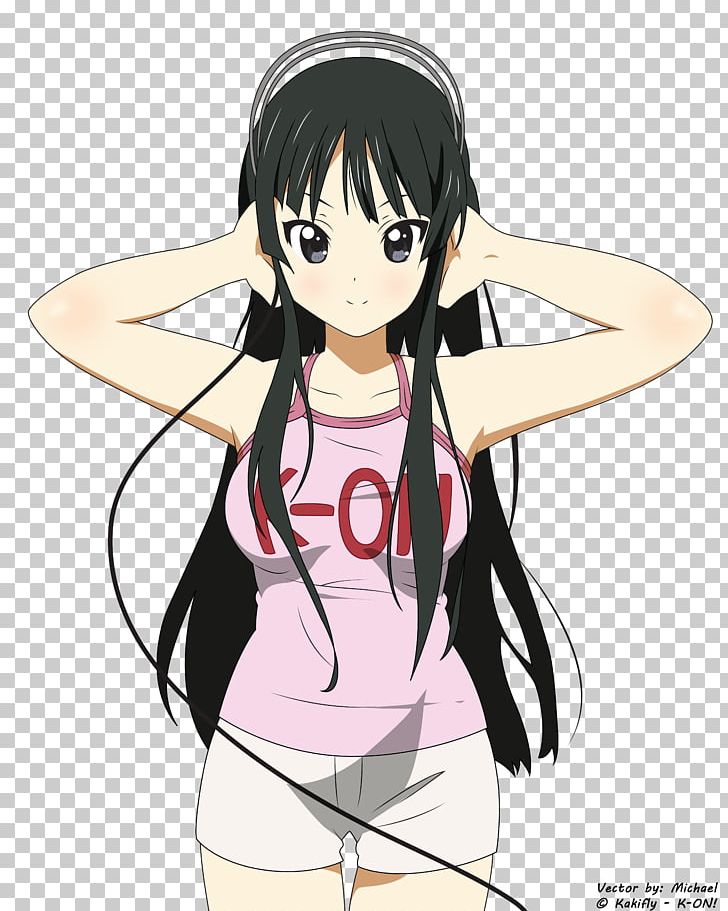 Mio Akiyama Ritsu Tainaka Yui Hirasawa Azusa Nakano K-On! PNG, Clipart, Arm, Black Hair, Cartoon, Desktop Wallpaper, Fictional Character Free PNG Download