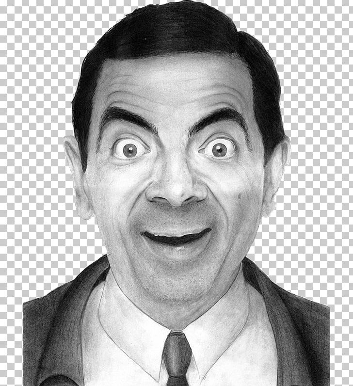 Rowan Atkinson Mr. Bean Video Photograph PNG, Clipart, Blackadder, Black And White, Cheek, Chin, Come Free PNG Download