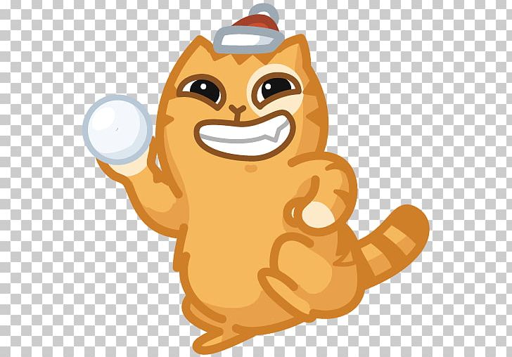 Sticker Telegram VKontakte Peach Cat PNG, Clipart, 2016, Carnivoran, Cartoon, Cat Like Mammal, Dog Like Mammal Free PNG Download