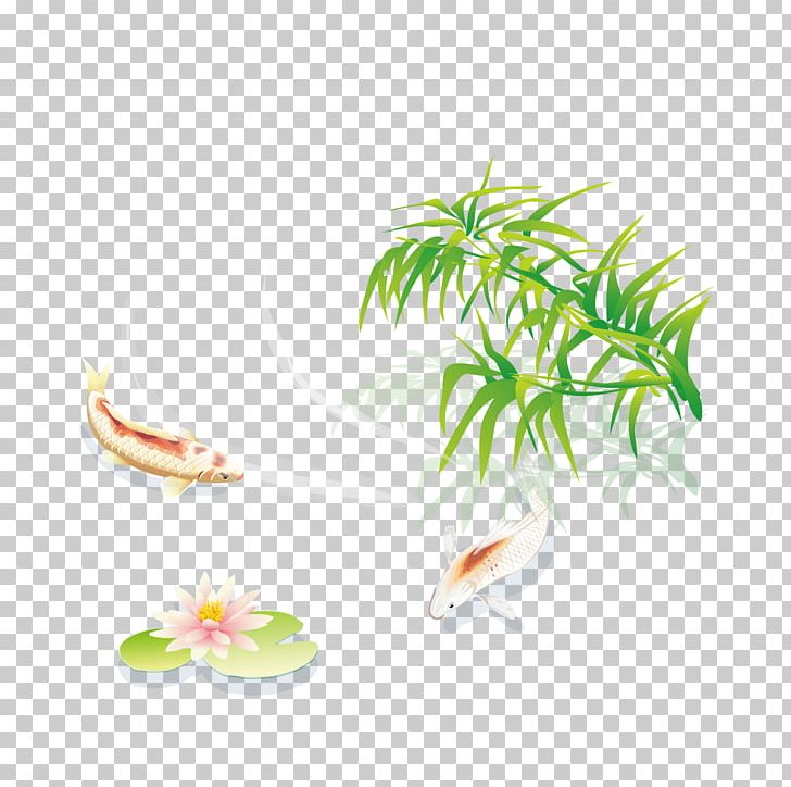 Koi Nelumbo Nucifera Fish Pond PNG, Clipart, Adobe Illustrator, Aquarium Decor, Aquarium Fish, Bamboo, Bamboo Leaves Free PNG Download