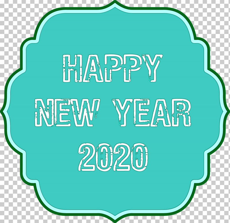 Green Text Line Font Label PNG, Clipart, 2020, Green, Happy New Year 2020, Label, Line Free PNG Download