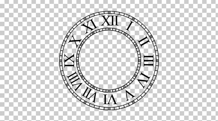 Clock Face Roman Numerals PNG, Clipart, Alarm Clocks, Area, Black And White, Body Jewelry, Circle Free PNG Download