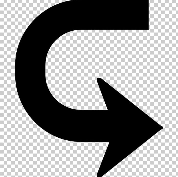 Arrow Computer Icons U-turn PNG, Clipart, Angle, Arrow, Black, Black And White, Circle Free PNG Download