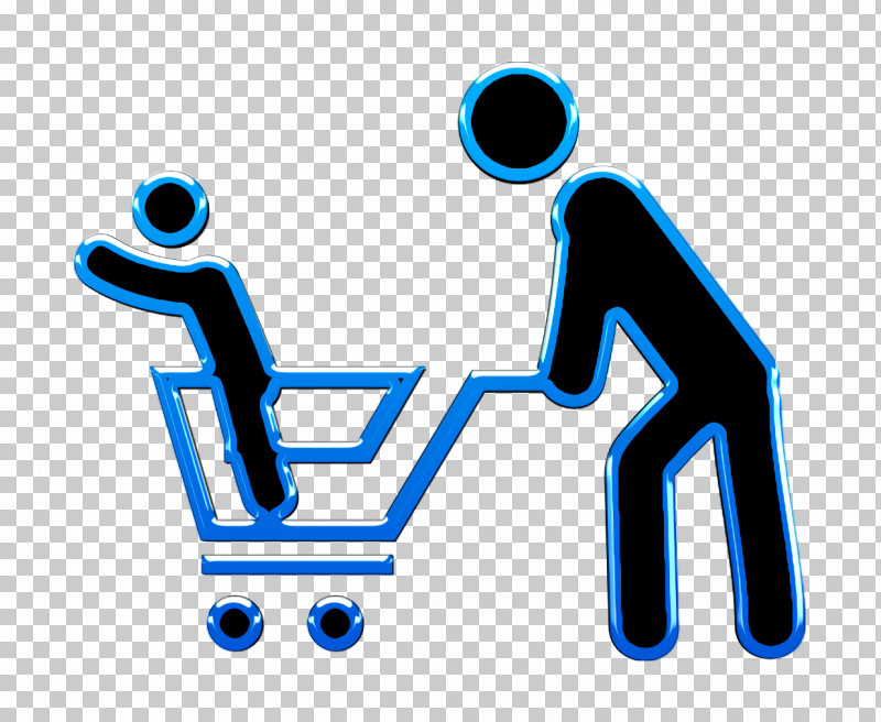 Man With His Son In A Shopping Cart Icon Buy Icon Humans 3 Icon PNG, Clipart,  Free PNG Download