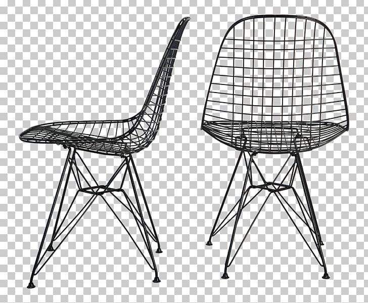 Wire Chair (DKR1) Eames Lounge Chair Table PNG, Clipart, Angle, Area, Black And White, Chair, Charles And Ray Eames Free PNG Download